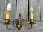Antieke wandlamp, Huis en Inrichting, Lampen | Wandlampen, Ophalen of Verzenden, Gebruikt, Metaal