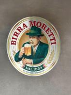Reclamebord Birra Moretti logo 40x45cm aluminium, Verzamelen, Biermerken, Ophalen of Verzenden, Nieuw, Reclamebord, Plaat of Schild