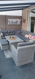 wicker lounge/dinerset, Tuin en Terras, Tuinsets en Loungesets, Ophalen, Gebruikt, Wicker