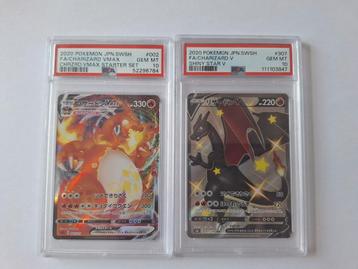 Pokemon kaarten psa 10 charizard shiny v 307 en 002 beschikbaar voor biedingen