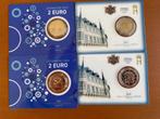 4x cc: €2 Luxemburg 2025 in BU met mmt mercuriusstaf & raaf, Ophalen of Verzenden, Luxemburg, 2 euro, Setje