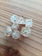 Dungeons and Dragons dobbelstenen parelmoer resin, Ophalen of Verzenden, Nieuw