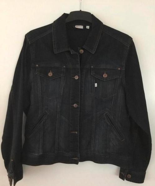 Spijkerjasje maat 48, Kleding | Dames, Grote Maten, Zo goed als nieuw, Jasje of Colbert, Blauw, Ophalen of Verzenden