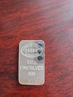 0.999 zilverbaar 100 gram IGR Istanbul, Ophalen of Verzenden, Zilver