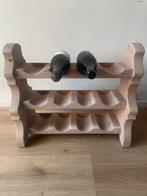Nieuw! Massief eikenhouten wijnrek, Ophalen, Zo goed als nieuw, Hout, 5 tot 15 flessen