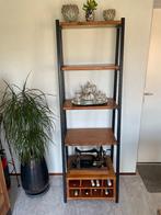 Open vitrinekast met wijnrek, Huis en Inrichting, Met plank(en), Gebruikt, 50 tot 100 cm, 150 tot 200 cm