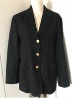 Zwarte Wollen Blazer, Kleding | Dames, Zwart, Maat 42/44 (L), Ophalen of Verzenden, Zo goed als nieuw