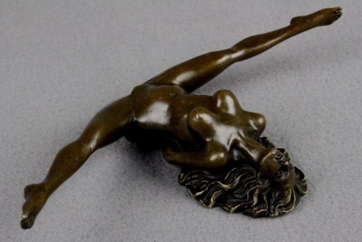 erotisch bronzen beeld, Antiek en Kunst, Kunst | Beelden en Houtsnijwerken, Ophalen of Verzenden