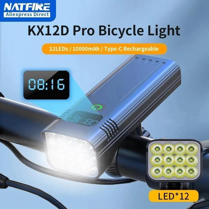 Fietsverlichting - accu indicator - fietslamp - lamp, Fietsen en Brommers, Fietsaccessoires | Fietsverlichting, Nieuw, Accu, Ophalen of Verzenden