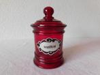 Vintage wattenpot van rood kunststof van Emsa, hg 17 cm, dsn, Overige typen, Ophalen of Verzenden