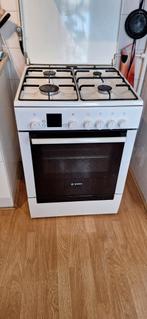 Fornuis gas met elektrische oven, Witgoed en Apparatuur, Fornuizen, 4 kookzones, Vrijstaand, Ophalen of Verzenden, 45 tot 60 cm