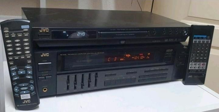 Jvc set receiver rx-403l + gratis cd dvd speler xv-n30, Audio, Tv en Foto, Stereo-sets, Gebruikt, JVC, Ophalen of Verzenden