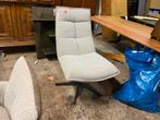 Nieuwe fauteuil, grijze bouclé, draaibaar, Huis en Inrichting, Fauteuils, Ophalen, Stof