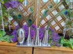 nieuwe vaas met pauwen veren, Overige kleuren, Nieuw, Ophalen of Verzenden, Glas