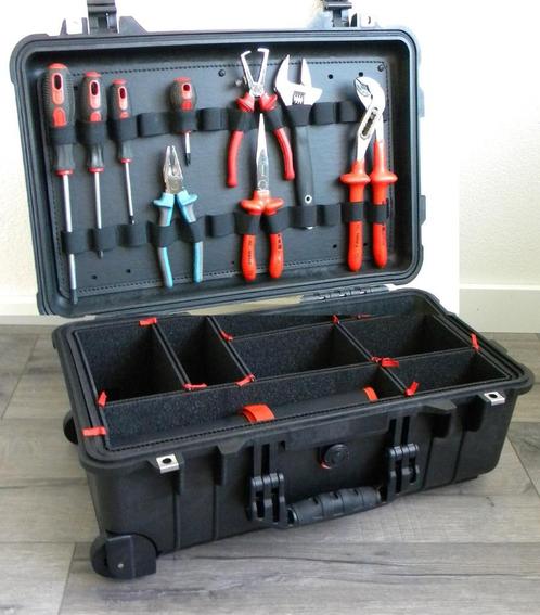 Peli Case 1510 gereedschapskoffer m. Trolley € 400.- ex, Doe-het-zelf en Verbouw, Gereedschapskisten, Nieuw, Ophalen of Verzenden