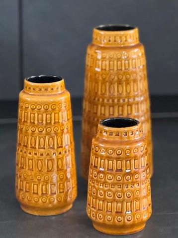 Vintage West-Germany Vazen Set - Scheurich Design - 3 Stuks beschikbaar voor biedingen