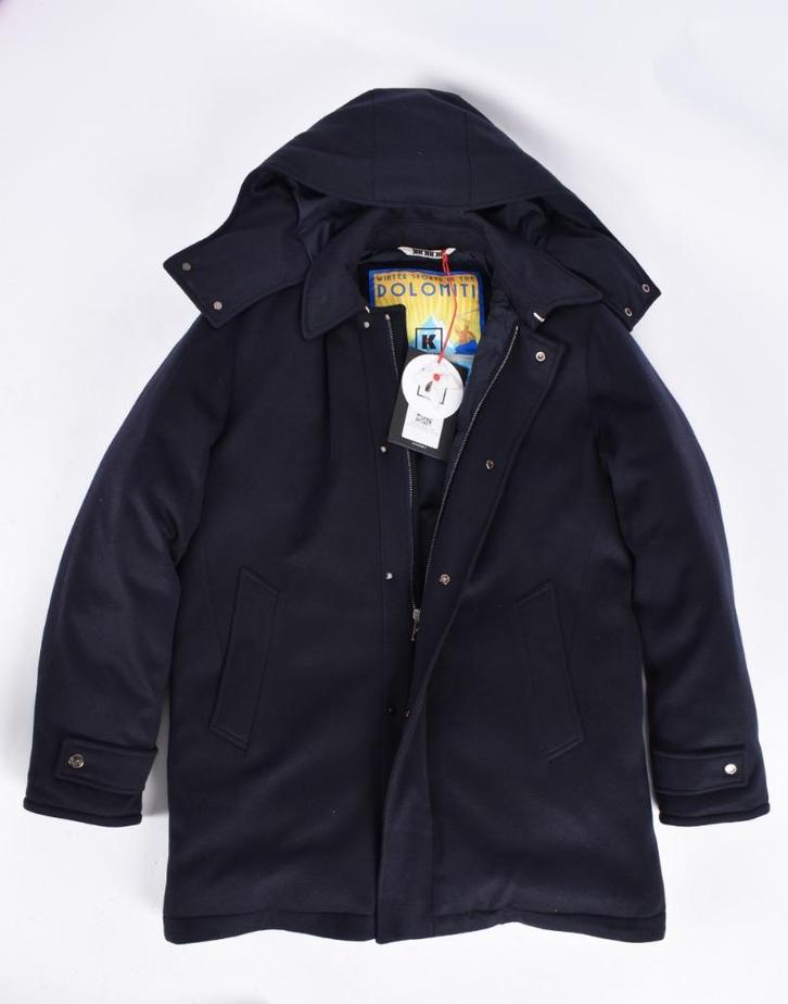 Nieuwe cashmere winterjas van Kired (Kiton) 52, Kleding | Heren, Jassen | Winter, Nieuw, Maat 52/54 (L), Blauw, Ophalen of Verzenden
