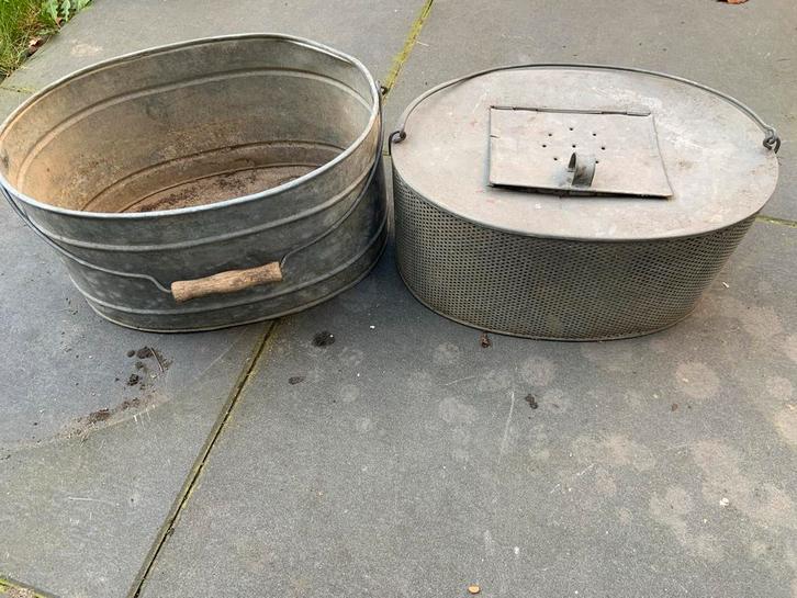 Antieke Levend Aas Emmer, Huis en Inrichting, Keuken | Keukenbenodigdheden, Gebruikt, Ophalen