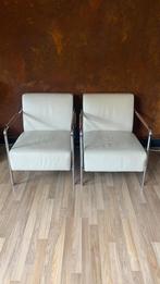 Prachtige fauteuil minotti, Huis en Inrichting, Fauteuils, Ophalen, Gebruikt, 75 tot 100 cm, Metaal