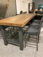 Bartafel 240 x 100 met 6 barstoelen, Huis en Inrichting, Tafels | Statafels, Ophalen, Nieuw