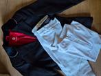 Wedstrijd set (rijjasje, witte rijbroek, en wit shirt), Dieren en Toebehoren, Paardrijkleding, Ophalen of Verzenden, Gebruikt