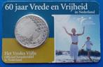 Nederland 2005 Coincard - 5 Euro 60 Jaar Vrede en Vrijheid, Verzenden, Koningin Beatrix, Setje, Zilver