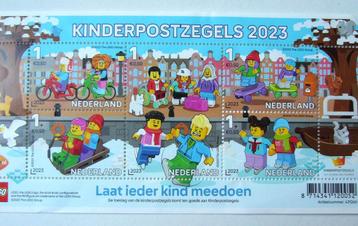 Verkocht 5x1,31 postfris kinderpostzegels LEGO Blok beschikbaar voor biedingen