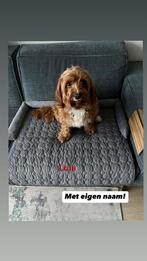 Met eigen naam geborduurde hondenmand / bankbeschermer, Ophalen of Verzenden, Nieuw