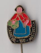 Carnaval Mestreech 1972 Maastricht speldje, Verzamelen, Speldjes, Pins en Buttons, Gebruikt, Niet vindbaar, Niet vindbaar, Speldje of Pin