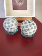 Decoratieve keramiek ballen + waxinehouder, Ophalen of Verzenden, Gebruikt