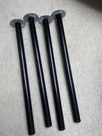 Set van 4 IKEA ADILS Tafelpoten - Zwart, Ophalen, Tafelpoot, Minder dan 50 cm, 50 tot 100 cm