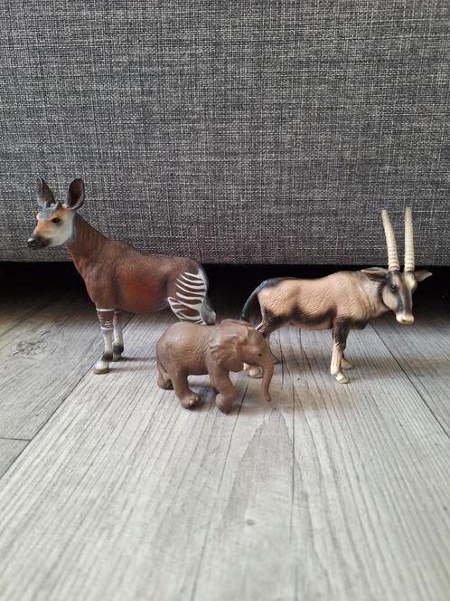 Schleich wilde dieren 18x, Verzamelen, Dierenverzamelingen, Zo goed als nieuw, Beeldje of Figuurtje, Wild dier, Ophalen of Verzenden