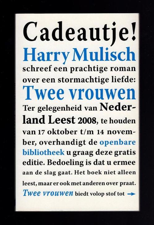 Harry Mulisch - Twee vrouwen, Boeken, Literatuur, Zo goed als nieuw, Nederland, Ophalen