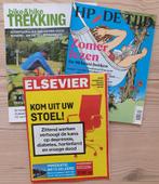 leuk tijdschriftenpakket: HP De Tijd, Elsevier, Bike & Hike, Verzenden, Zo goed als nieuw, Sport en Vrije tijd