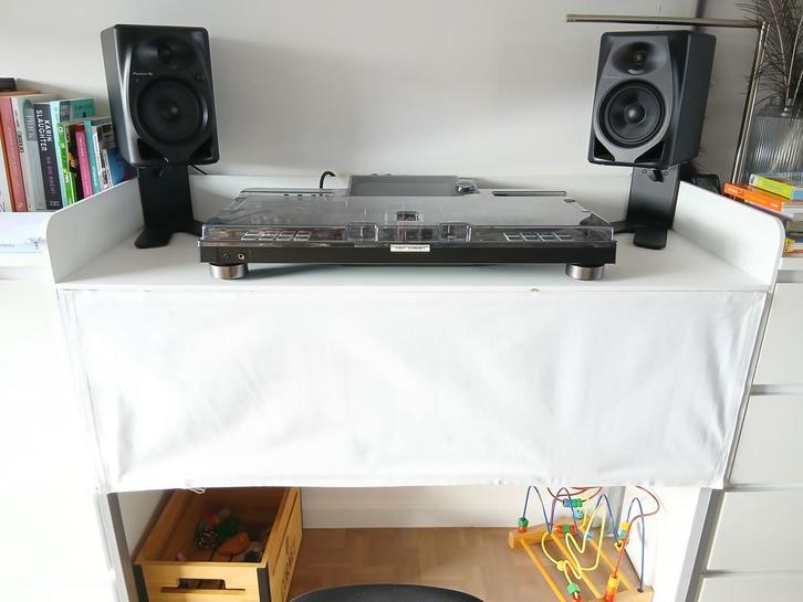 Dj booth dj meubel wit, Muziek en Instrumenten, Dj-sets en Draaitafels, Zo goed als nieuw, Overige merken, Ophalen of Verzenden