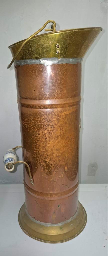 Vintage Kolenkit/Paraplubak - Koper & Messing, Huis en Inrichting, Woonaccessoires | Kapstokken, Gebruikt, Overige typen, Minder dan 100 cm