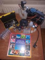 Airbrush met compressor, Ophalen, Zo goed als nieuw
