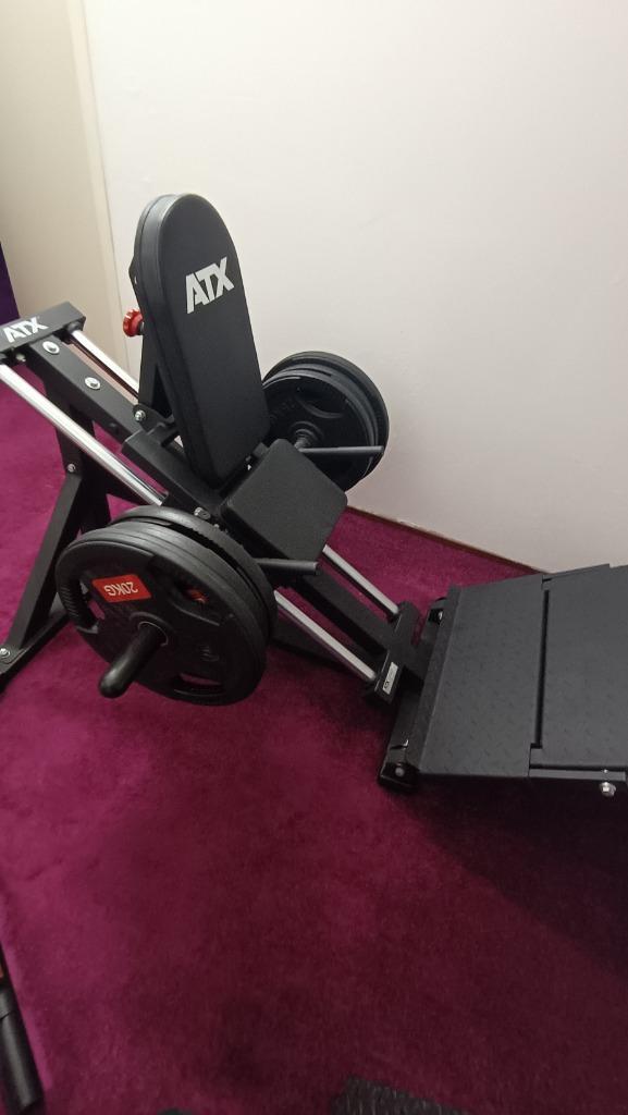 Atx compacte leg press and calf raise machine, Sport en Fitness, Fitnessapparatuur, Zo goed als nieuw, Krachtstation, Benen, Metaal
