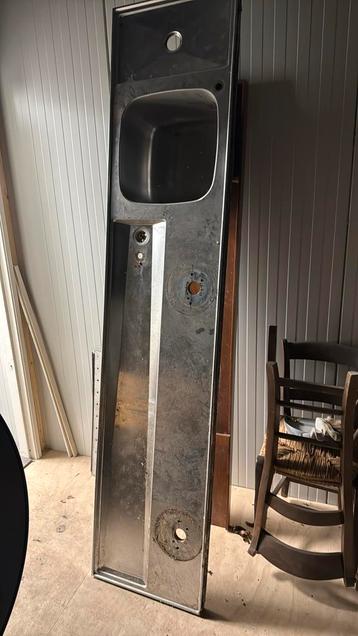 RVS spoelblad. 50cmx 230cm  beschikbaar voor biedingen