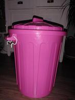 Grote roze opbergbox luchtdicht bewaren ton XL, Ophalen, Gebruikt, Rond, Kunststof