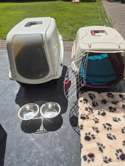 Kattenbak, bench en toebehoren, Dieren en Toebehoren, Kattenbakken, Gebruikt, Ophalen
