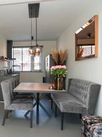 Eettafel met bank en 3 stoelen, Huis en Inrichting, Ophalen, Gebruikt