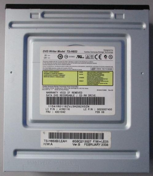 #E08 Diverse SATA in zwarte uitvoering, Computers en Software, Optische drives, Zo goed als nieuw, Intern, Windows, Cd, Dvd, Ophalen of Verzenden