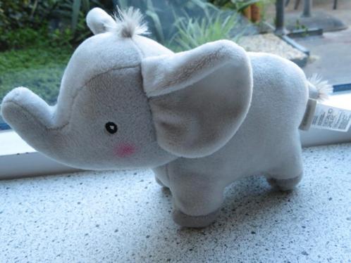 Olifant of olifantje van H&M Hennes Mauritz grijs velours, Kinderen en Baby's, Speelgoed | Knuffels en Pluche, Zo goed als nieuw