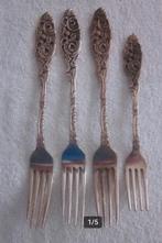 4 x Gero 90 635 Oud Hollands verzilverde vorken., Antiek en Kunst, Ophalen of Verzenden