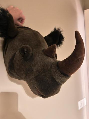 Prachtige Wild & Soft Neushoorn als muurdeco - Rhino beschikbaar voor biedingen