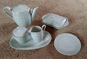 Oud Winterling Bavaria Servies, keurige staat, wit met grijs beschikbaar voor biedingen