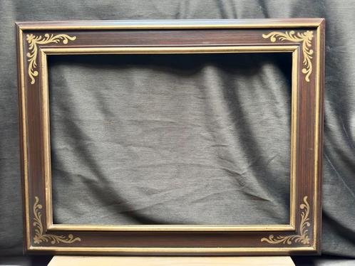 ITALIAANSE BELLINI schilderijlijst Hout & GOUD 50 x 70 CM., Huis en Inrichting, Woonaccessoires | Lijsten, Gebruikt, Minder dan 50 cm