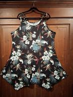 mooie jurk punten zwart bloemen 48/50, Kleding | Dames, Grote Maten, Ophalen of Verzenden, Nieuw, Zwart, Jurk