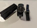 Tissot PR 100 Black met Tissot leren en metalen horlogeband, Sieraden, Tassen en Uiterlijk, Horloges | Heren, Overige merken, Staal